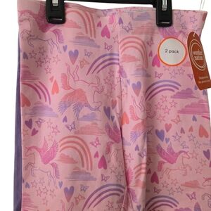 Wonder Nation Pink and Purple Patterned Leggings